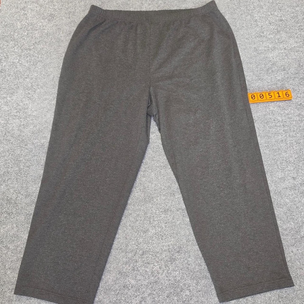 Russ Woman Gray Polyester, Rayon & Spandex Sweatpants Size 22W